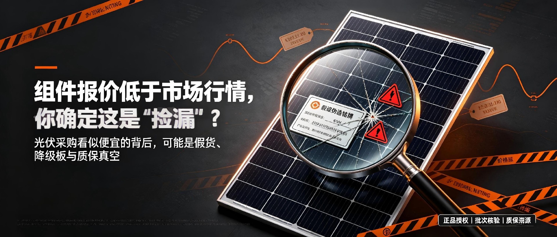 组件报价低于市场行情，你确定这是“捡漏”？